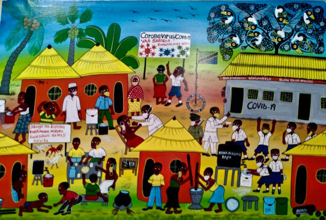 Naive Malerei (TINGATINGA-Technik)